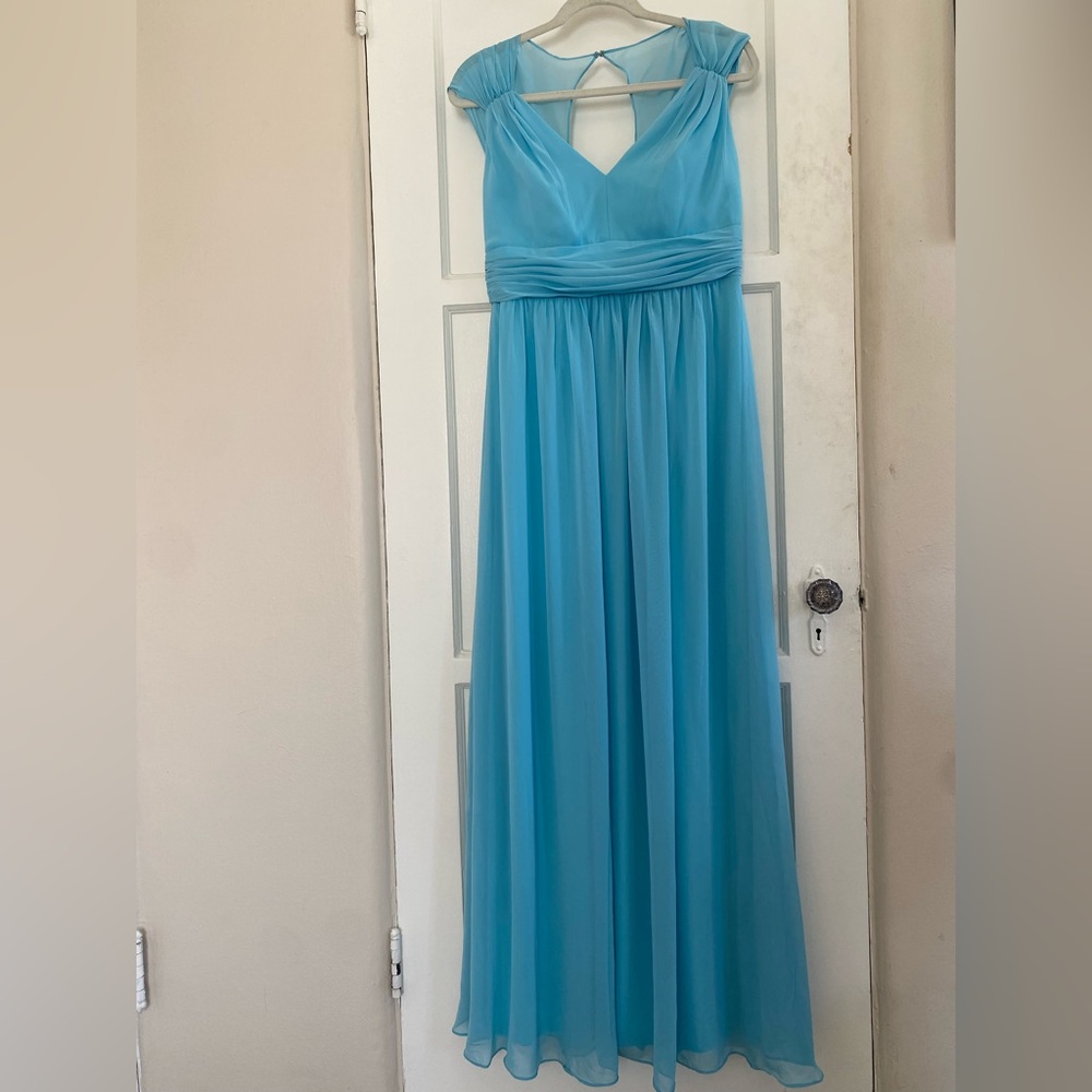 Jenny Packham Turquoise Bridesmaid Dress